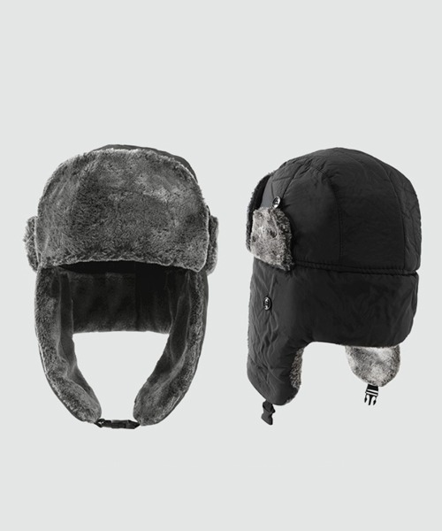 NOWLE キャップ 帽子 「NOWLE」内キルティング フェイクファー