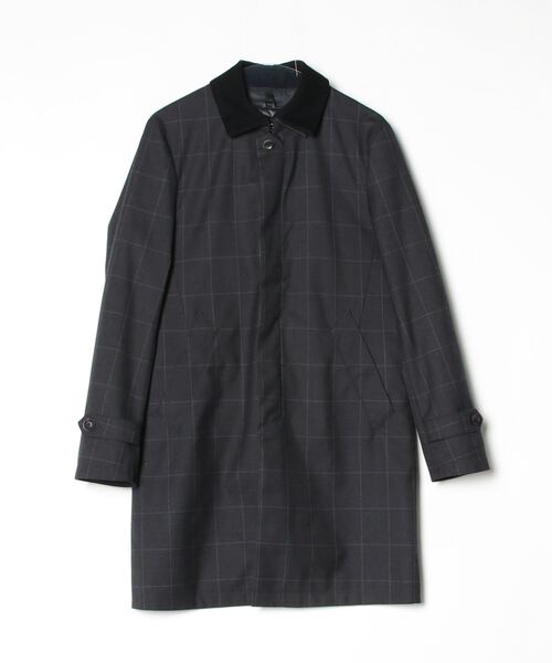 NANO universe（ナノ・ユニバース） チェック柄ダウンジャケット