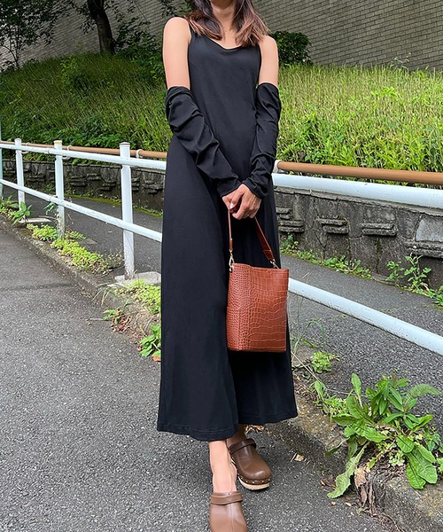 「RANDEBOO」 コンビワンピース FREE グレー レディース_画像3