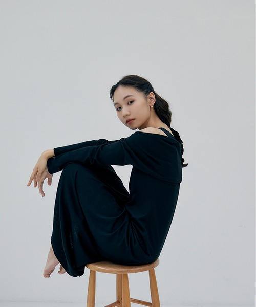 「RANDEBOO」 コンビワンピース FREE グレー レディース_画像6