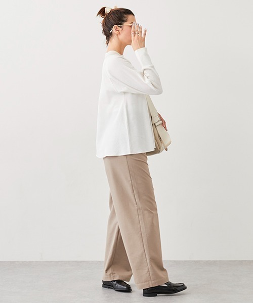 「petit main LIEN」 イージーパンツ S グレー レディース_画像2