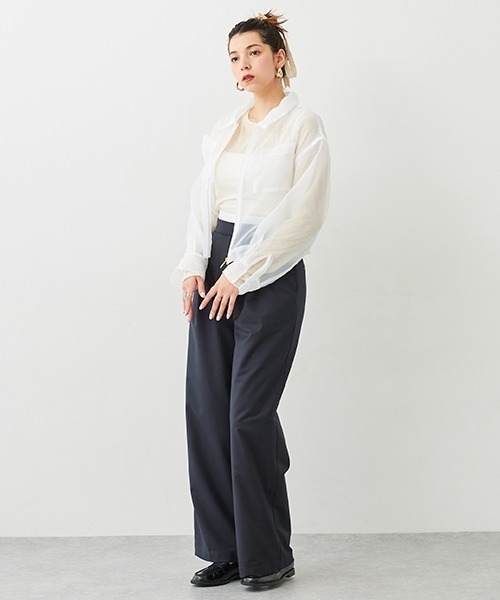 「petit main LIEN」 イージーパンツ S グレー レディース_画像5