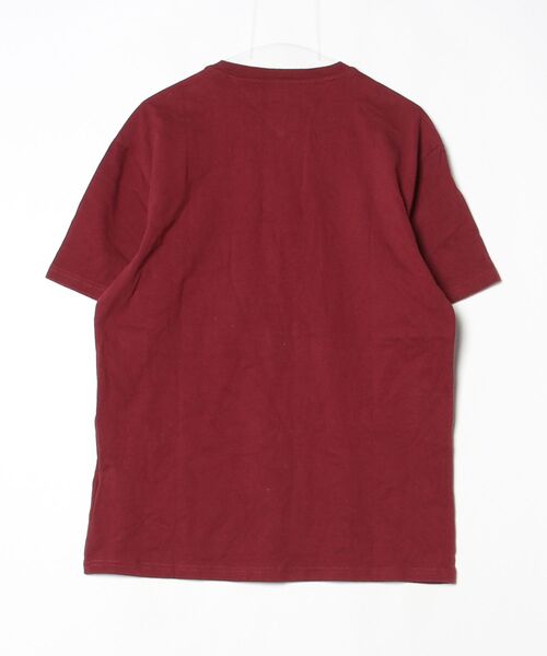 「TOMMY JEANS」 ワンポイント半袖Tシャツ L レッド メンズ_画像2