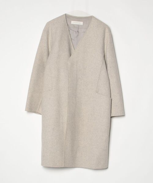 ギャルリーヴィー GALERIE VIE ノーカラーコート グレー GALERIE VIE（ギャルリー ヴィー） ノーカラーコート FREE グレー