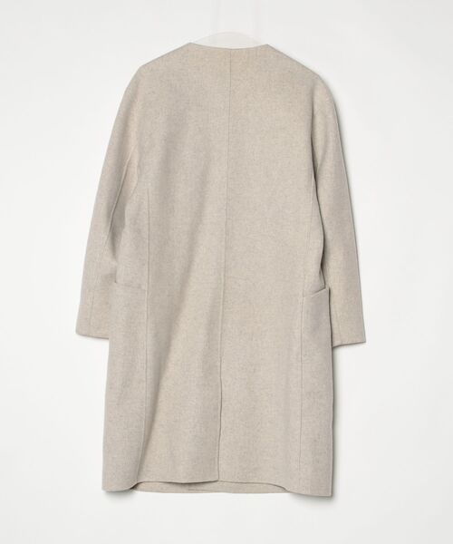 「GALERIE VIE」 ノーカラーコート 36 グレー レディース_画像2