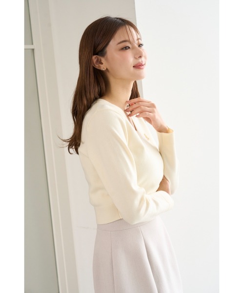 SNIDEL（スナイデル） ニット セーター ブローチ付きニットプル