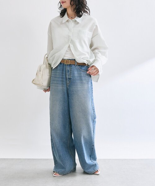 「RIVE DROITE」 長袖シャツ FREE ネイビー レディース_画像3