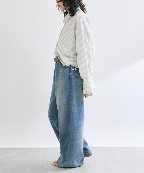 「RIVE DROITE」 長袖シャツ FREE ネイビー レディース_画像4