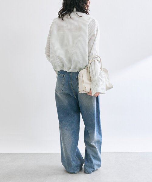 「RIVE DROITE」 長袖シャツ FREE ネイビー レディース_画像5