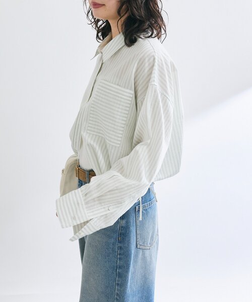 「RIVE DROITE」 長袖シャツ FREE ネイビー レディース_画像7