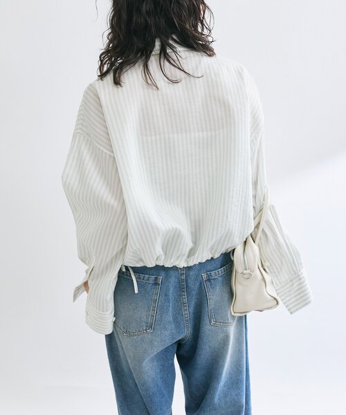 「RIVE DROITE」 長袖シャツ FREE ネイビー レディース_画像8