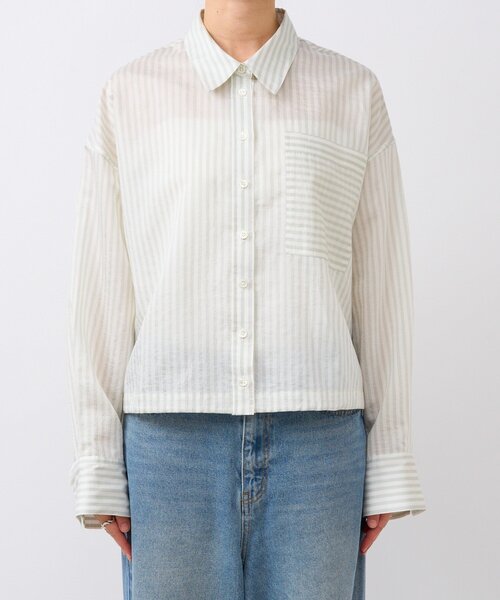 「RIVE DROITE」 長袖シャツ FREE ネイビー レディース_画像9