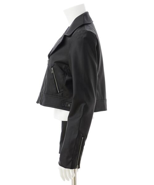 「INGNI」 ライダースジャケット M ブラック レディース_画像3