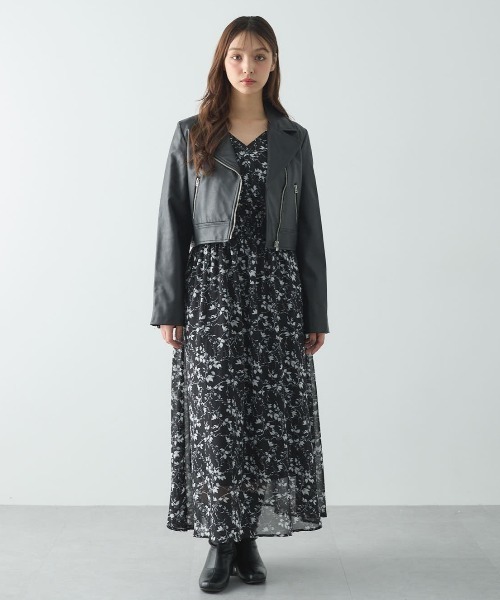 「INGNI」 ライダースジャケット M ブラック レディース_画像9