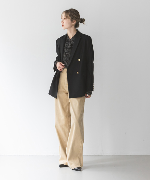 NOBLE（ノーブル） テーラードジャケット 38 ベージュ レディース