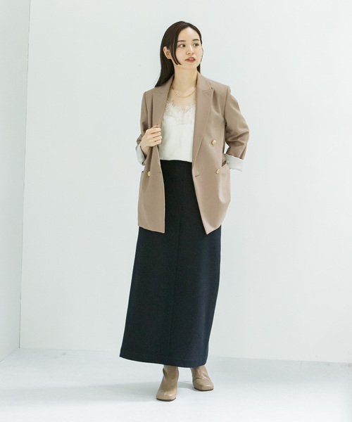 NOBLE（ノーブル） テーラードジャケット 38 ベージュ レディース