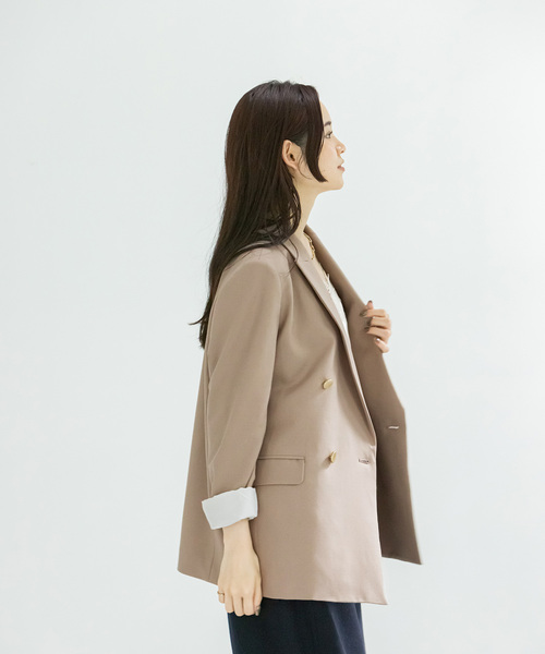 NOBLE（ノーブル） テーラードジャケット 38 ベージュ レディース