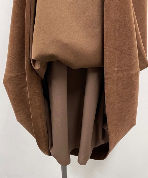 「PICCIN」 ノースリーブワンピース M キャメル レディース_画像4