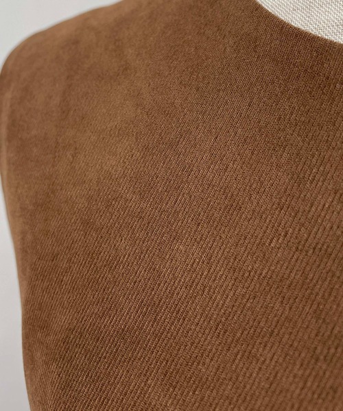 「PICCIN」 ノースリーブワンピース M キャメル レディース_画像6