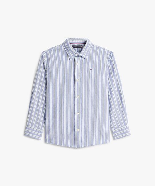 ブラウス シャツ BOYS フレックスストライプシャツ キッズ 子供服の画像
