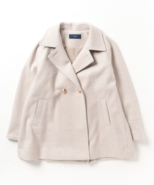 SHIPS（シップス） ピーコート MEDIUM ナチュラル レディース