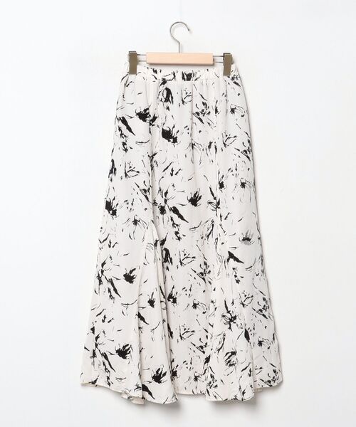 「INCEDE」 フレアスカート M オフホワイト レディース_画像2