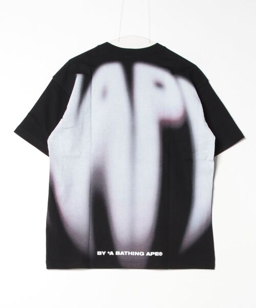 「AAPE BY A BATHING APE」 7分袖Tシャツ MEDIUM ブラック メンズ_画像2