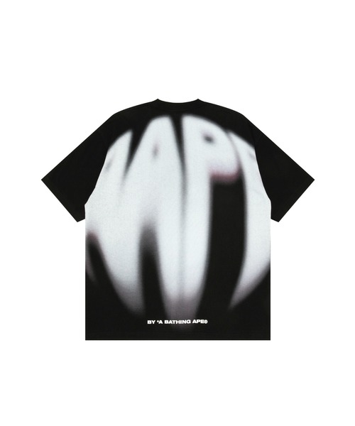 「AAPE BY A BATHING APE」 7分袖Tシャツ MEDIUM ブラック メンズ_画像4