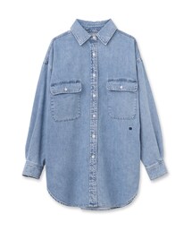 「DRESSTERIOR」 長袖シャツ 36 ブルー レディースの画像2