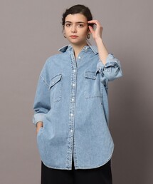 「DRESSTERIOR」 長袖シャツ 36 ブルー レディースの画像3