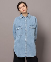 「DRESSTERIOR」 長袖シャツ 36 ブルー レディースの画像4