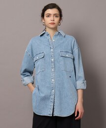 「DRESSTERIOR」 長袖シャツ 36 ブルー レディースの画像7