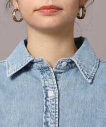 「DRESSTERIOR」 長袖シャツ 36 ブルー レディースの画像9