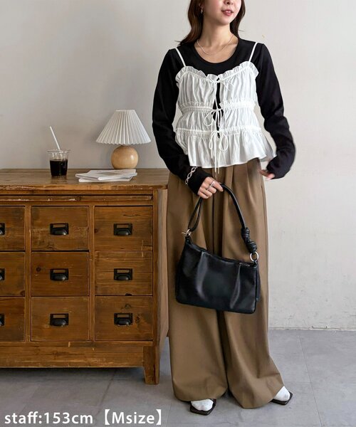 Discoat（ディスコート） スラックス パンツ 「こなれ感と快適さを両立