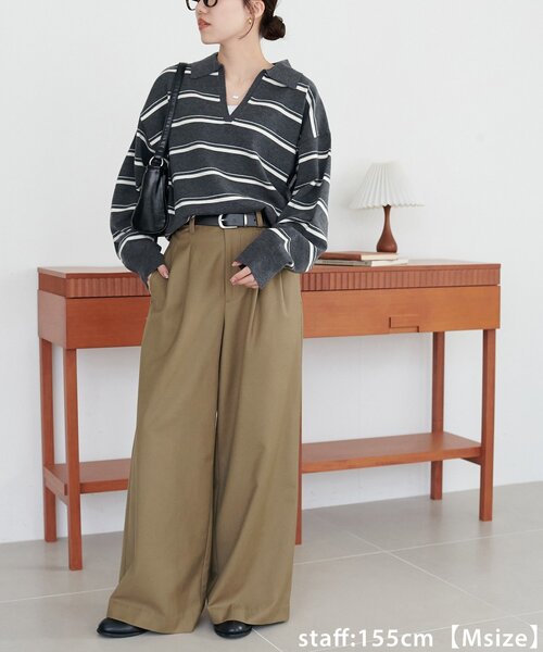 Discoat（ディスコート） スラックス パンツ 「こなれ感と快適さを両立