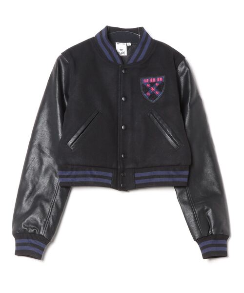 x-girl スタジャン サイズ1 黒 X-girl（エックスガール） スタジャン M ブラック レディース