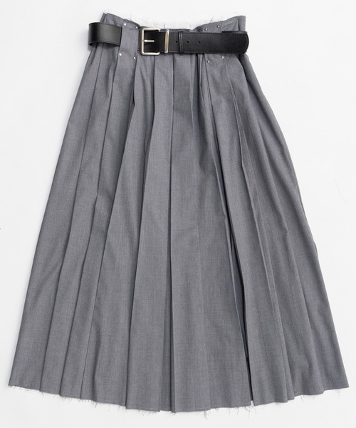 MAISON SPECIAL（メゾンスペシャル） スカート Belted Pleated Skirt