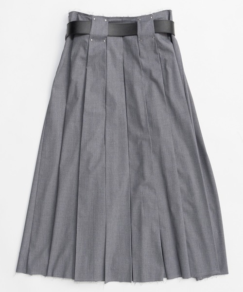MAISON SPECIAL（メゾンスペシャル） スカート Belted Pleated Skirt