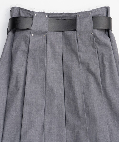MAISON SPECIAL（メゾンスペシャル） スカート Belted Pleated Skirt
