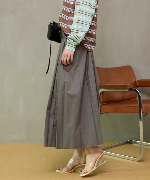 MAISON SPECIAL（メゾンスペシャル） スカート Belted Pleated Skirt
