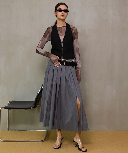 【大幅値下げ】MAISONSPECIAL メゾンスペシャル スカート プリーツ MAISON SPECIAL（メゾンスペシャル） スカート Pleated Maxi Skirt