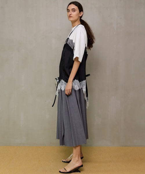 MAISON SPECIAL（メゾンスペシャル） スカート Belted Pleated Skirt