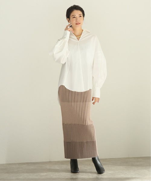 「NOBLE」 ニットスカート FREE ブラック レディース_画像5