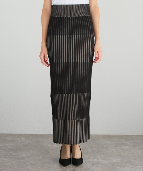 「NOBLE」 ニットスカート FREE ブラック レディース_画像6