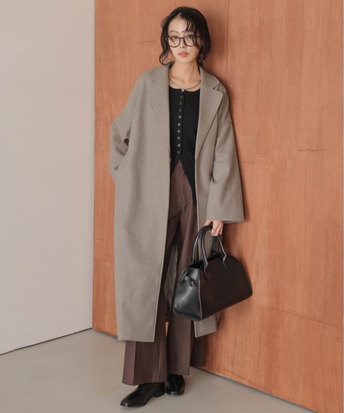 La-gemme（ラジェム） コート チェスターコート ロングチェスター