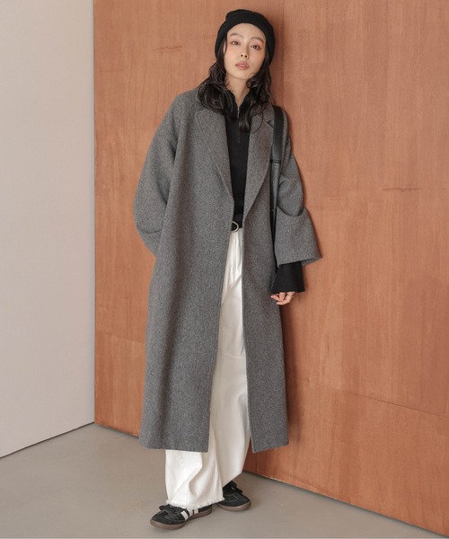 La-gemme（ラジェム） コート チェスターコート ロングチェスター