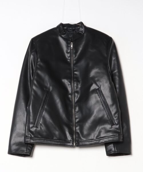 NANO universe（ナノ・ユニバース） レザージャケット S ブラック