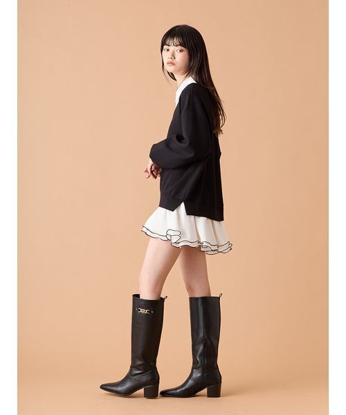 LILY BROWN（リリーブラウン） ドッキングワンピース F ベージュ