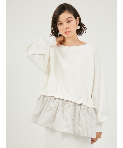emmi ワンピース 布帛ドッキング裏毛セットアップ : ZOZOTOWN Yahoo!店