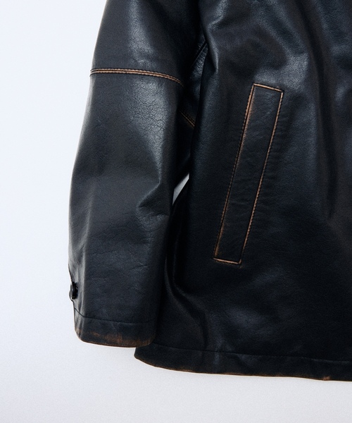 SKOOKUM（スクーカム） レザージャケット MEDIUM ブラック メンズ